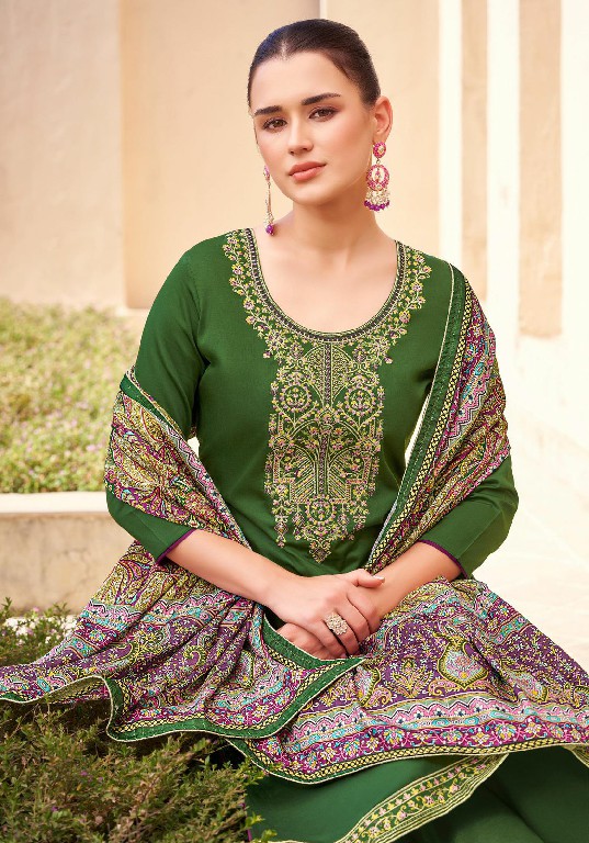 Alok Karachi Beauty Vol-2 Wholesale Pure Cotton Zam With Swarovski Diamond Work Dress Material