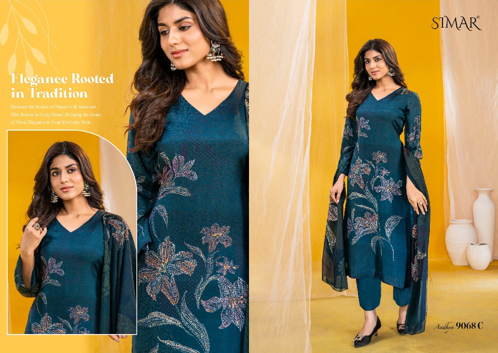 Glossy Aadhya Wholesale Pure Viscose Muslin With Handwork Salwar Suits