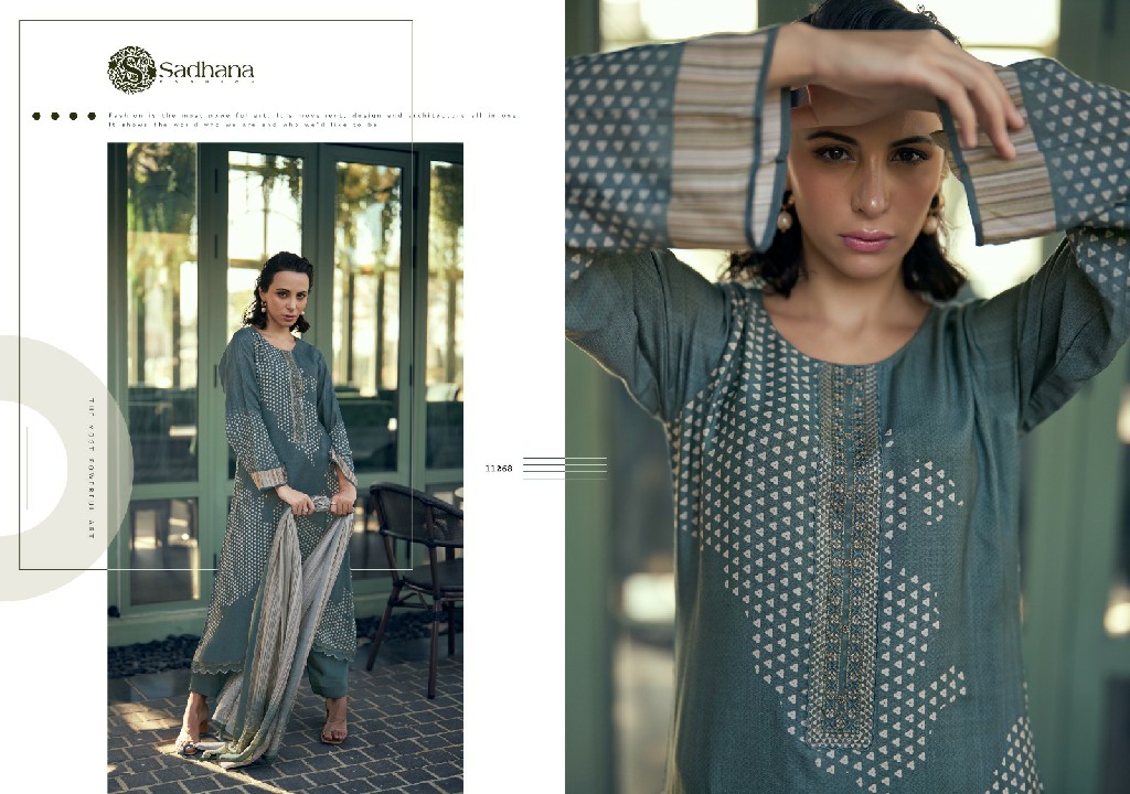 Sadhana Aleena Wholesale Pure Musline Silk With Fancy Work Suits