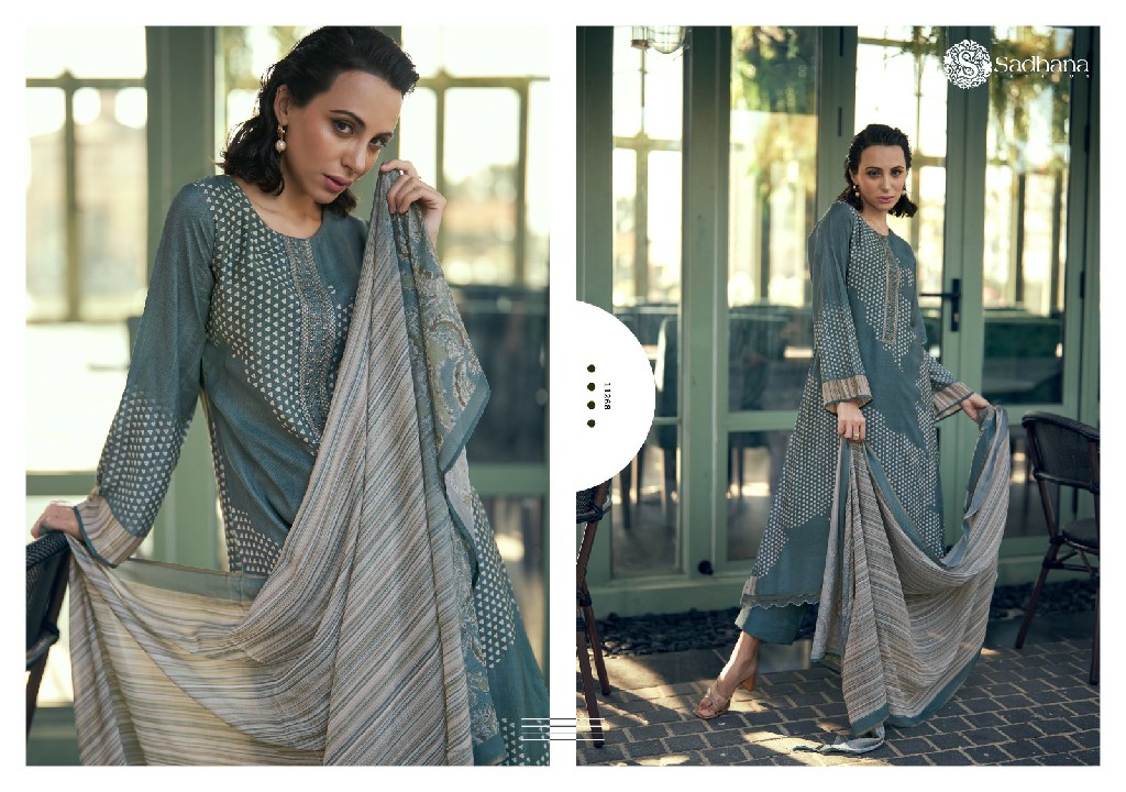 Sadhana Aleena Wholesale Pure Musline Silk With Fancy Work Suits