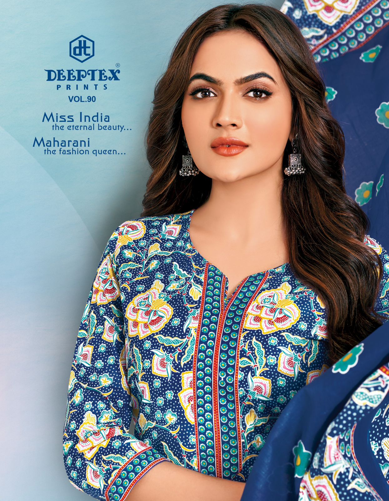 DEEPTEX PRINTS MISS INDIA VOL 90 SUMMER SPECIAL COTTON UNSTITCH SALWAR KAMEEZ COLLECTION