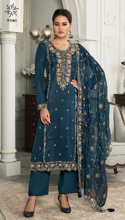multy by vinay kuleesh multy thread work fashionable dress material online