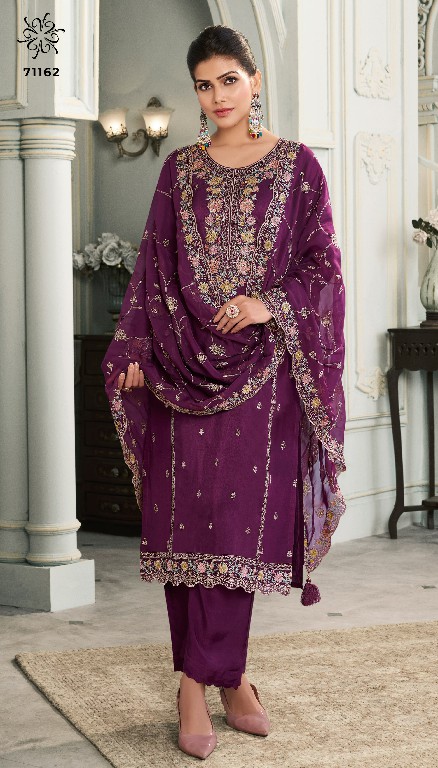 multy by vinay kuleesh multy thread work fashionable dress material online