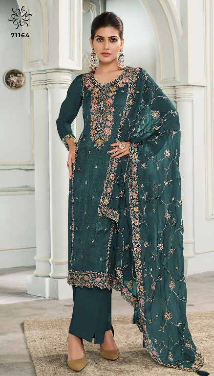 multy by vinay kuleesh multy thread work fashionable dress material online