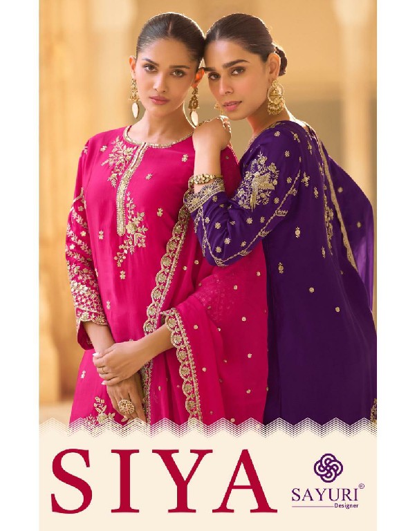 sayuri designer siya readymade crape silk dhoti style 3pcs dress
