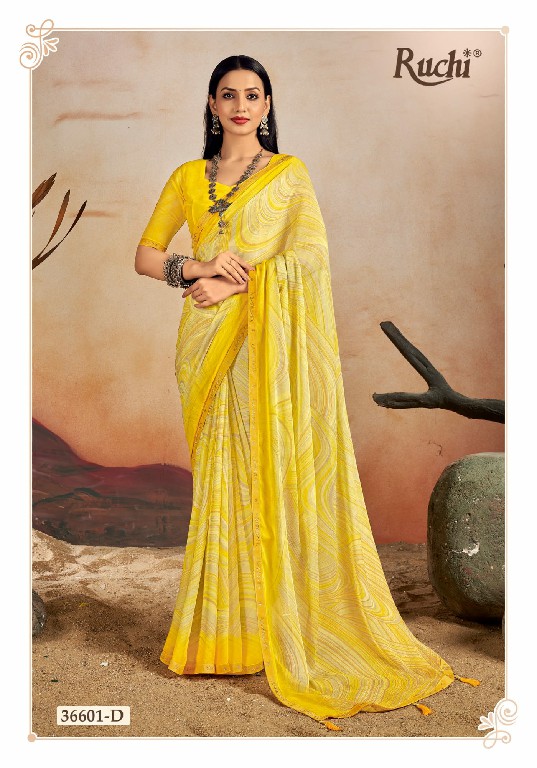 VANILLA VOL 13 BY RUCHI ADORABLE FANCY CHIFFON SAREE WHOLESALER