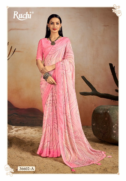 VANILLA VOL 13 BY RUCHI ADORABLE FANCY CHIFFON SAREE WHOLESALER