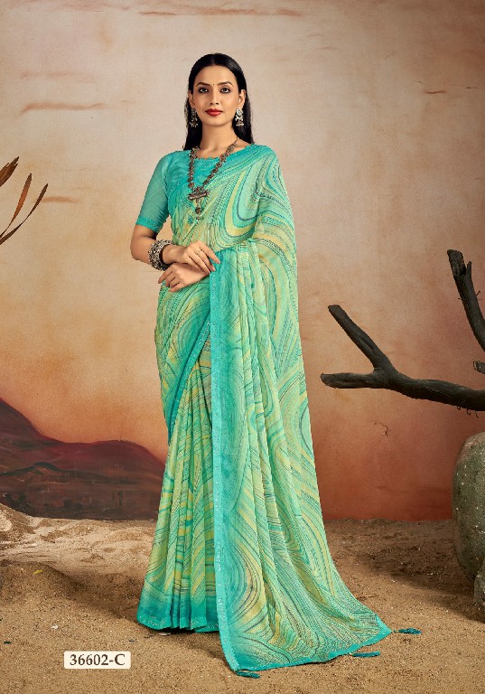 VANILLA VOL 13 BY RUCHI ADORABLE FANCY CHIFFON SAREE WHOLESALER