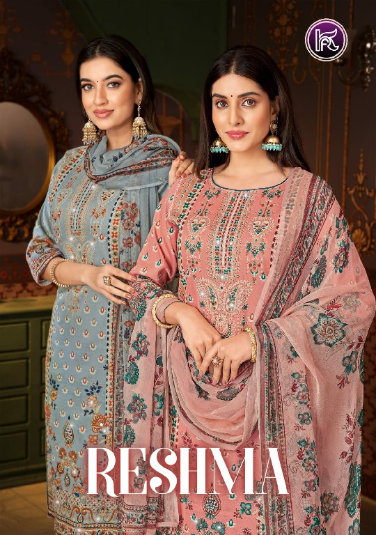 Kala Fashion Reshma Wholesale Jam Pakistani Print With Work Dress Material