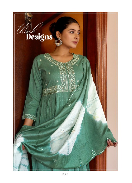 Mystic 9 Bharkha Vol-1 Wholesale Nyra Cut Kurtis With Pant And Dupatta