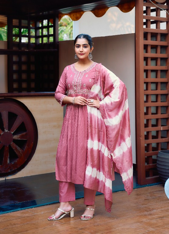 Mystic 9 Bharkha Vol-1 Wholesale Nyra Cut Kurtis With Pant And Dupatta