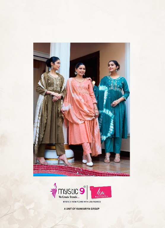 Mystic 9 Bharkha Vol-1 Wholesale Nyra Cut Kurtis With Pant And Dupatta