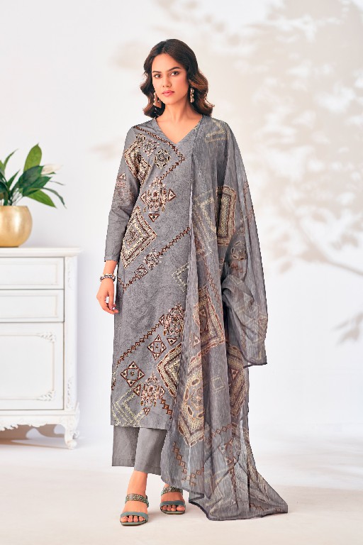 Sarg Zerina Wholesale Pure Cotton Lawn With Handwork Salwar Suits