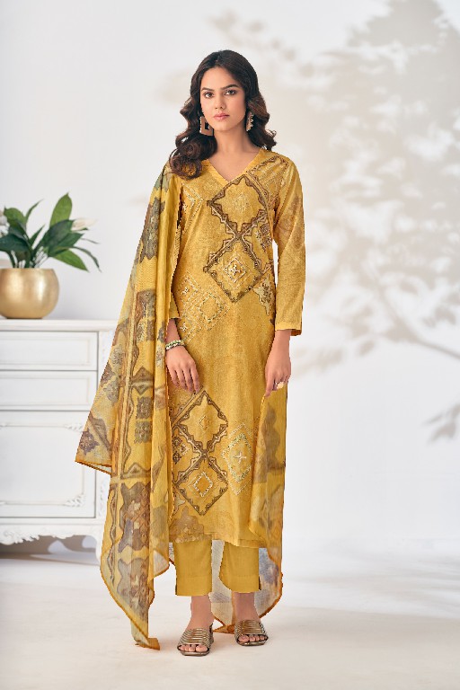 Sarg Zerina Wholesale Pure Cotton Lawn With Handwork Salwar Suits