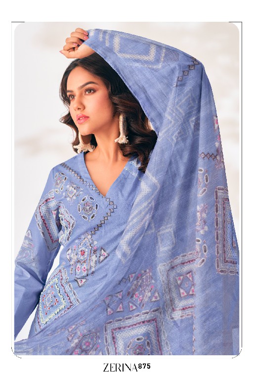 Sarg Zerina Wholesale Pure Cotton Lawn With Handwork Salwar Suits