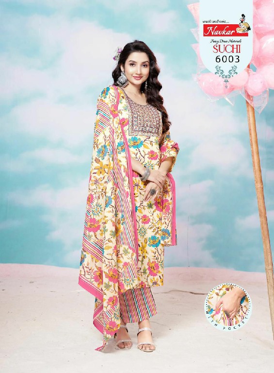 Suchi vol 6 by navkar readymade cotton regular wear 3pcs dress