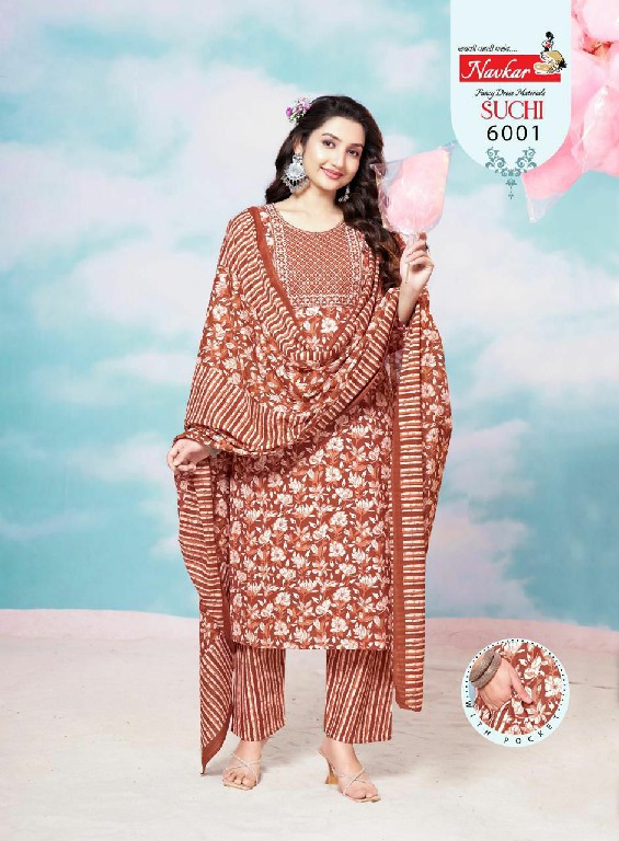 Suchi vol 6 by navkar readymade cotton regular wear 3pcs dress