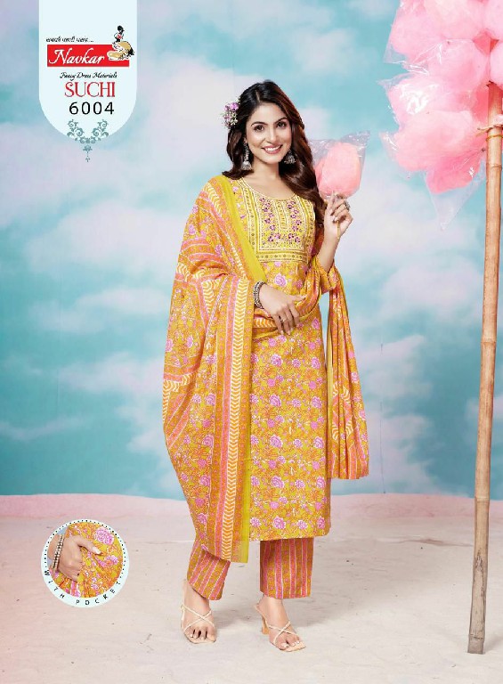 Suchi vol 6 by navkar readymade cotton regular wear 3pcs dress