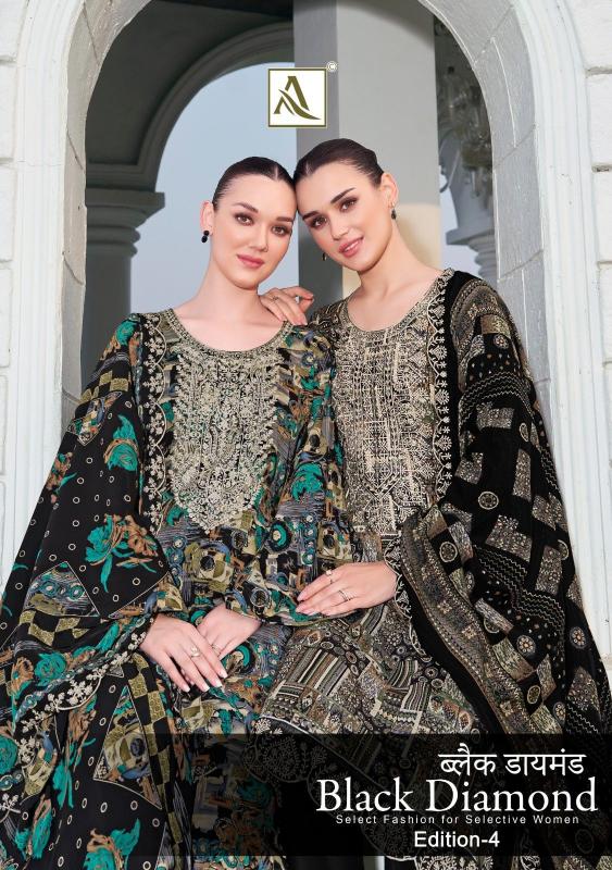 alok black diamond vol 4 rayon casual pakistani unstitch 3pcs dress