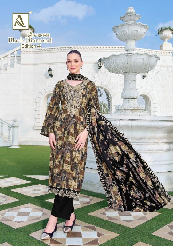 alok black diamond vol 4 rayon casual pakistani unstitch 3pcs dress