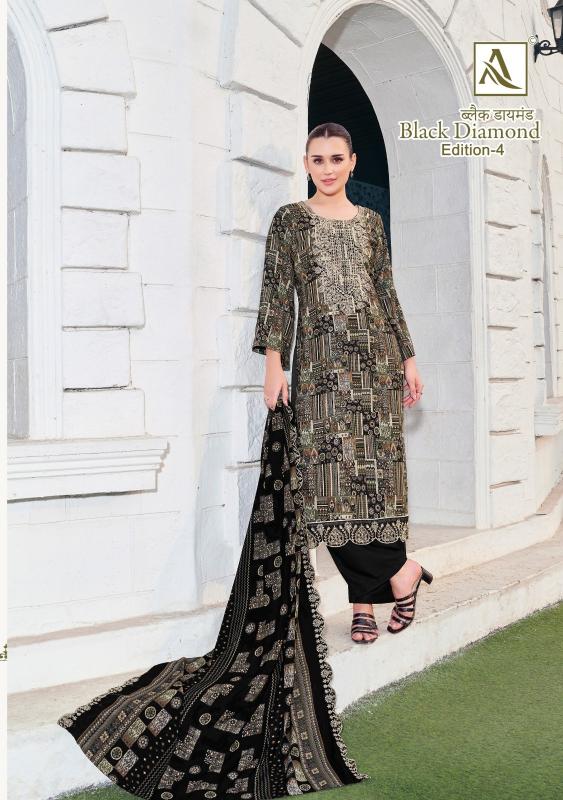 alok black diamond vol 4 rayon casual pakistani unstitch 3pcs dress