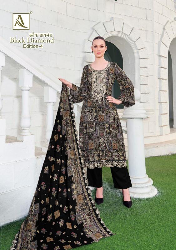 alok black diamond vol 4 rayon casual pakistani unstitch 3pcs dress