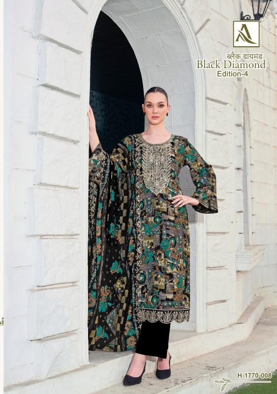 alok black diamond vol 4 rayon casual pakistani unstitch 3pcs dress