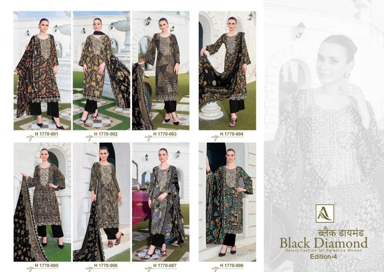 alok black diamond vol 4 rayon casual pakistani unstitch 3pcs dress