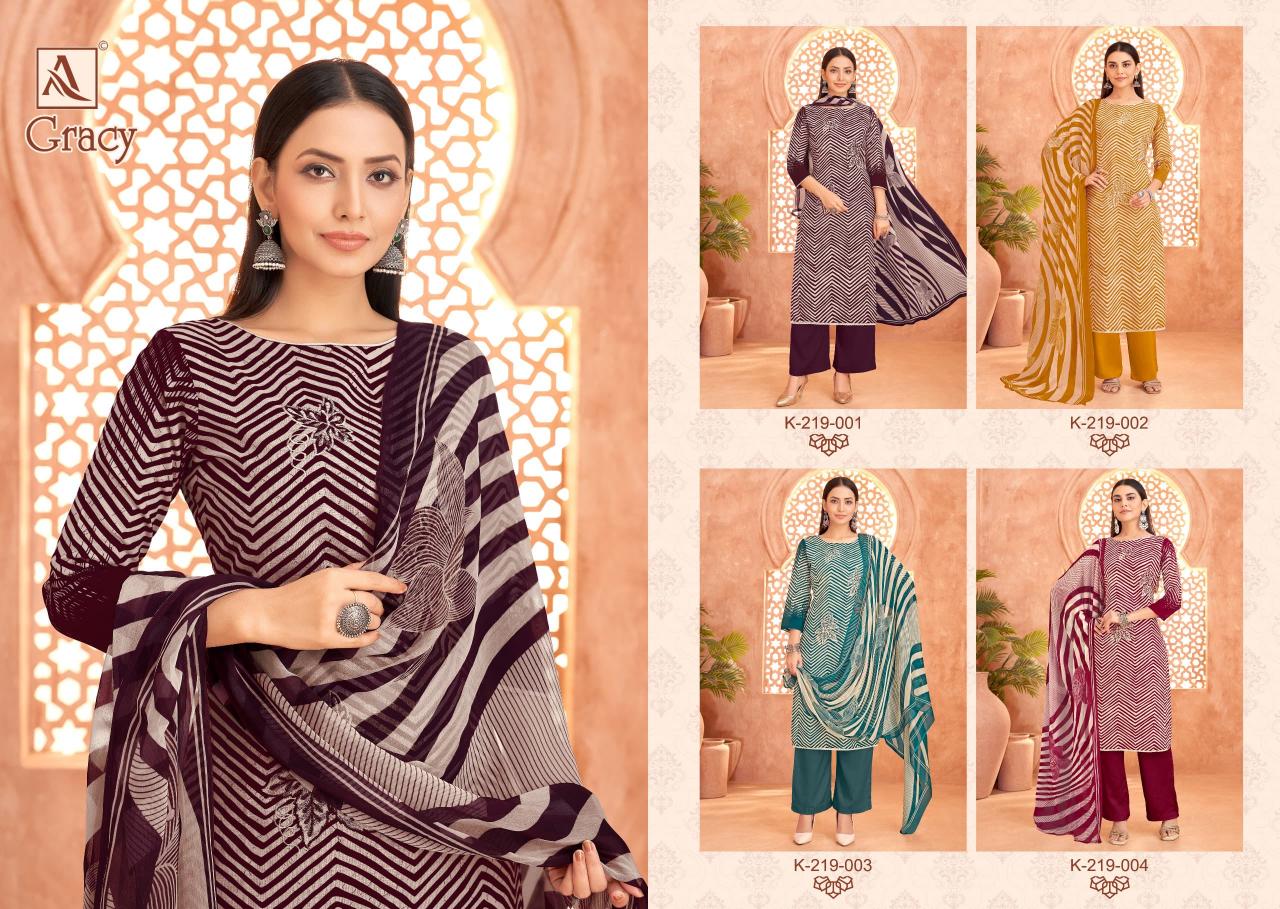 gracy by alok cambric modern pakistani dress material online