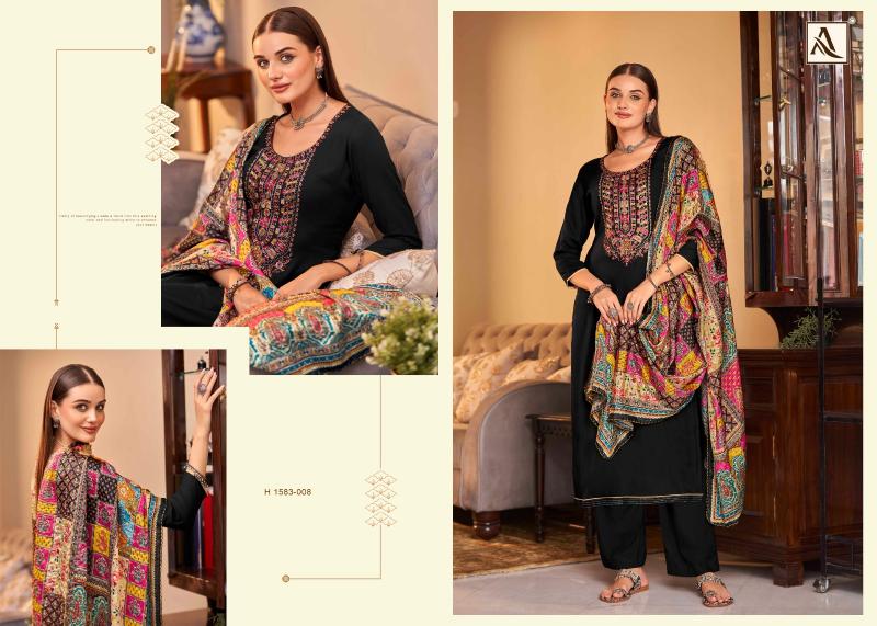 alok saundarya vol 2 viscose rayon stylish look pakistani ladies suit
