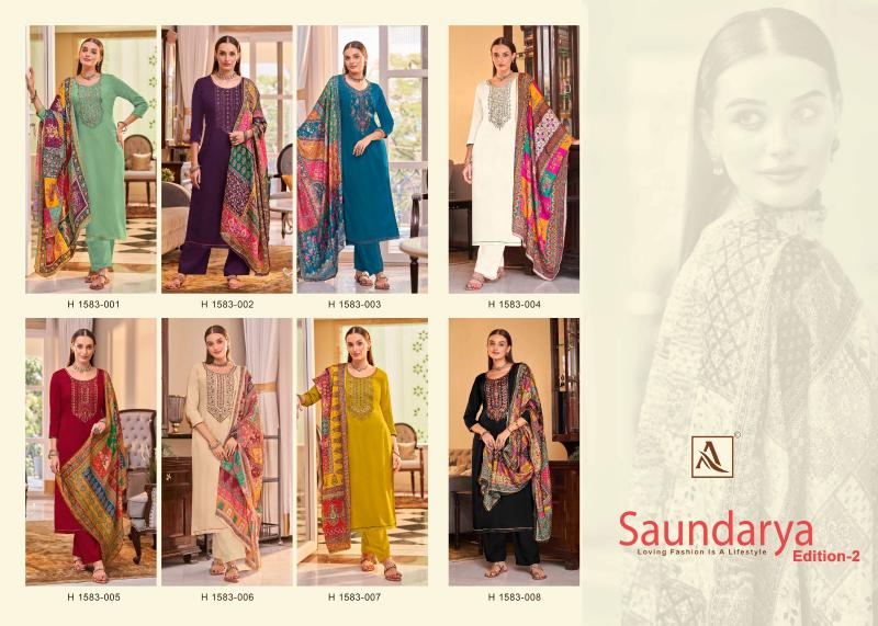 alok saundarya vol 2 viscose rayon stylish look pakistani ladies suit