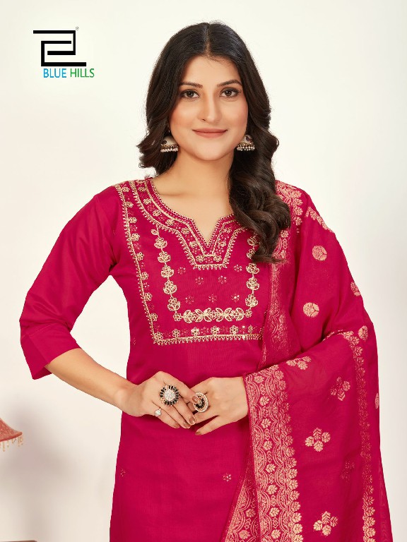 Blue Hills Raashi Vol-3 Wholesale Roman Silk With Inner 3 Piece Suits