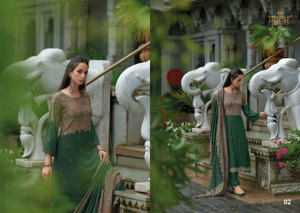Rang Fashion Nishqa Vol-2 Wholesale Pure Viscose Muslin With Hand Work Salwar Suits