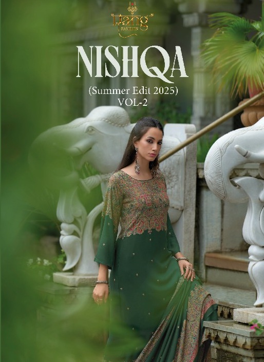Rang Fashion Nishqa Vol-2 Wholesale Pure Viscose Muslin With Hand Work Salwar Suits