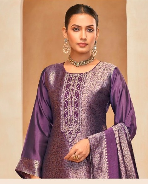 Ibiza Sakhi Vol-7 Wholesale Pure Banglory Silk Jacquard Straight Suits