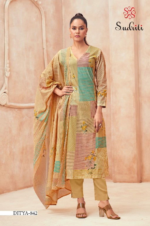 Sudriti Ditya Wholesale Pure Cotton Lawn With Hand Work Salwar Suits