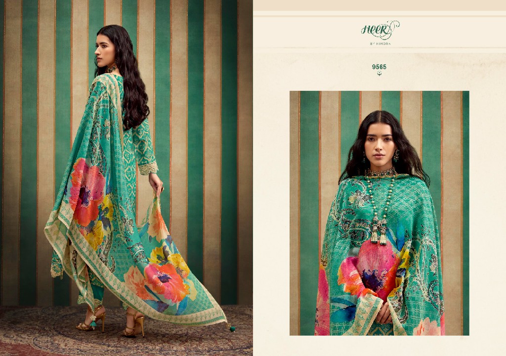 Kimora Heer Norah Vol-200 Wholesale Pure Muslin Soft With Resham Embroidery Work Salwar Suits