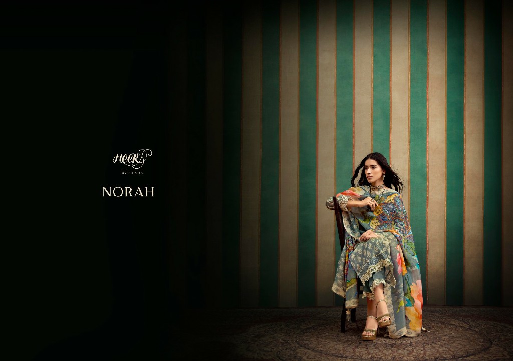 Kimora Heer Norah Vol-200 Wholesale Pure Muslin Soft With Resham Embroidery Work Salwar Suits