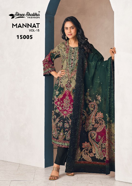 shree shalika mannat vol 15 cotton lawn digital print salwar kameez