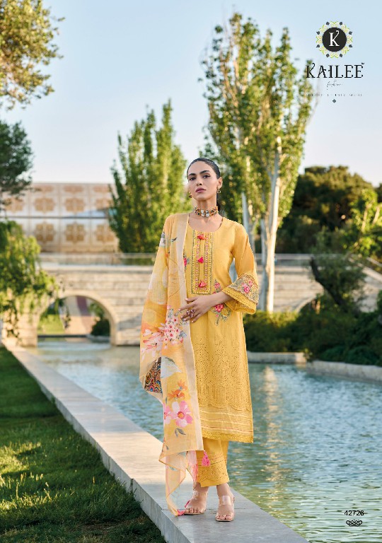 Kailee Suffy Wholesale Pure Chikankari Schiffli Cotton 3 Piece Salwar Suits