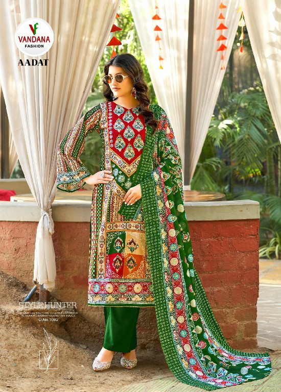 Vandana Aadat Vol-1 Wholesale Pure Heavy Reyon With Hand Work Dress Material