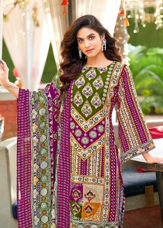 Vandana Aadat Vol-1 Wholesale Pure Heavy Reyon With Hand Work Dress Material