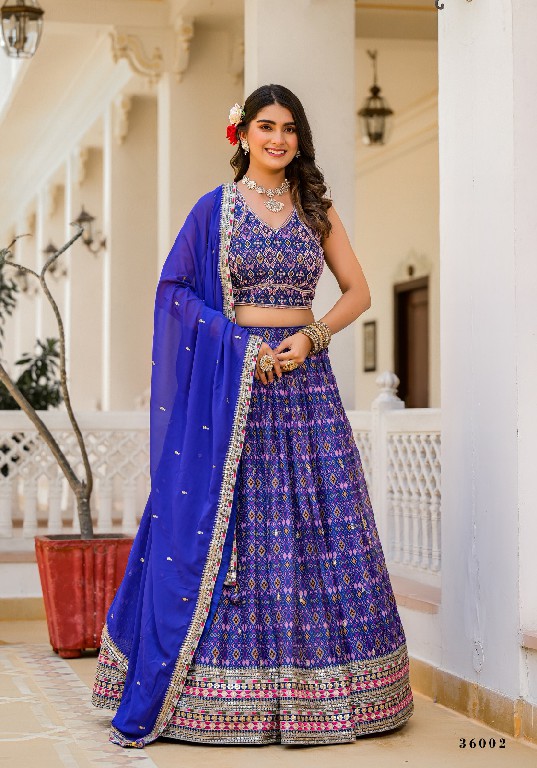 Tejasvee Agnidhara Wholesale Slim Georgette Fabrics Readymade Lehengas