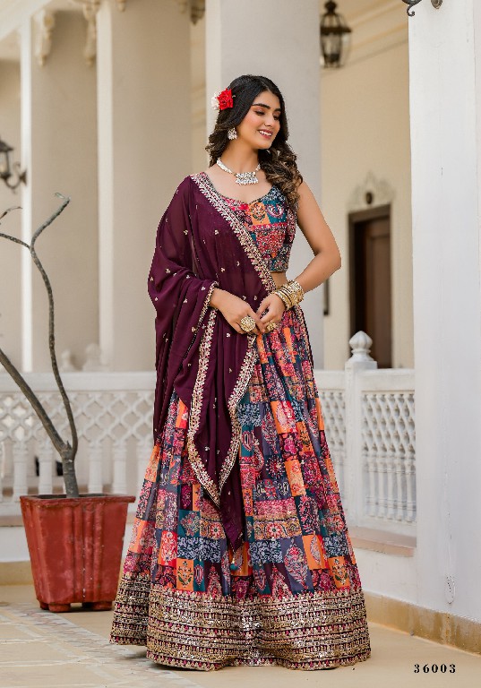 Tejasvee Agnidhara Wholesale Slim Georgette Fabrics Readymade Lehengas
