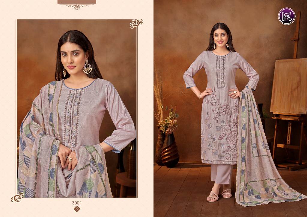 Kala Fashion Callista Wholesale Pure Shimmer Muslin With Embroidery Dress Material