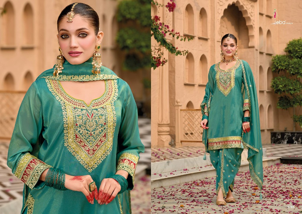 Eba Lifestyle Meraki Wholesale Simar With Embroidery Readymade Suits