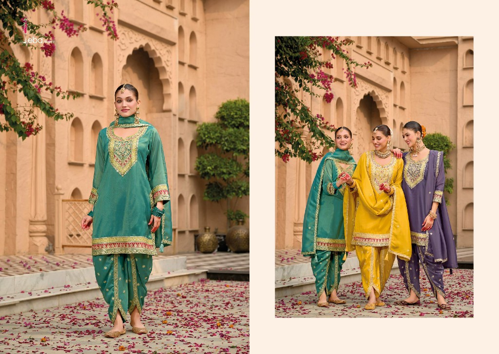 Eba Lifestyle Meraki Wholesale Simar With Embroidery Readymade Suits