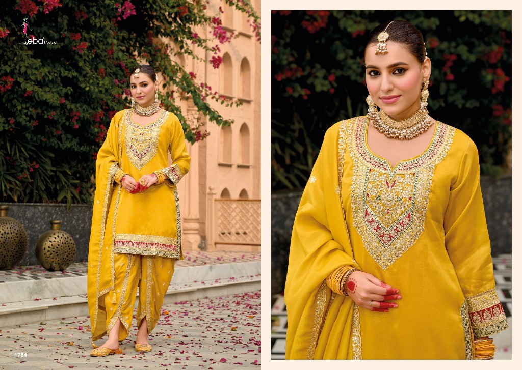 Eba Lifestyle Meraki Wholesale Simar With Embroidery Readymade Suits