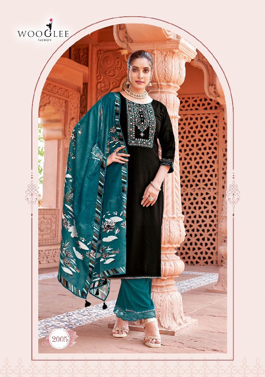 Wooglee Miraan Wholesale Heavy Reyon 3 Piece Concept Salwar Suits