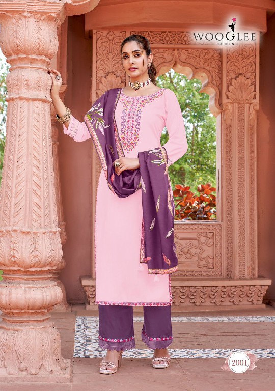 Wooglee Miraan Wholesale Heavy Reyon 3 Piece Concept Salwar Suits